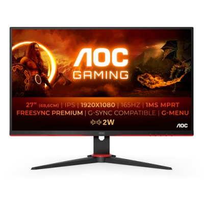 AOC G2 27G2SPAE/BK LED display 68,6 cm (27") 1920 x 1080 Pixeles Full HD Negro, Rojo