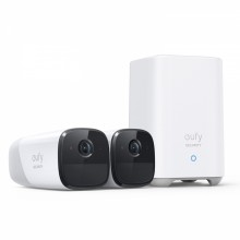 Eufy Camaras de Vigilancia eufyCam 2 Pro, 2K Cámara IP Exterior, 365 días de batería, Compatible con HomeKit, protección 
