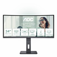 Monitor AOC CU34P3CV para PC 86,4 cm (34") 3440 x 1440 Pixeles UltraWide Quad HD LED