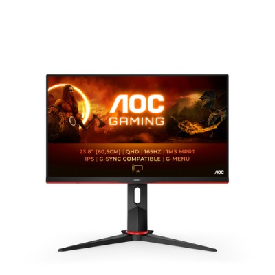 Monitor AOC G2 Q24G2A/BK LED display 60,5 cm (23.8") 2560 x 1440 Pixeles Quad HD LCD