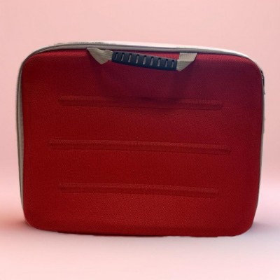 Funda maletín ROJO con cremallera para portátiles de 14" a 15.6"