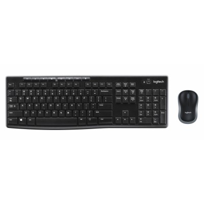 Logitech MK270 RF inalámbrico QWERTY Español Negro teclado