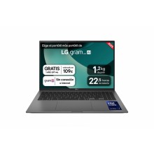 Portátil LG Gram 16ZD90T Intel Core Ultra 7 255H Portátil 40,6 cm (16") WQXGA 16 GB LPDDR5x-SDRAM 1 TB SSD Wi-Fi 7 (802.11be) Fr