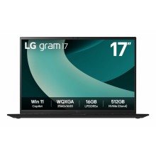 Portátil LG Gram 17Z90T Intel Core Ultra 7 255H Portátil 43,2 cm (17") WQXGA 32 GB LPDDR5x-SDRAM 1 TB SSD , Windows 11 Home Es