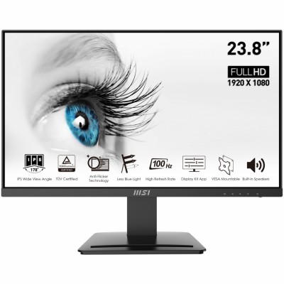 Monitor MSI Pro MP243X 60,5 cm (23.8") 1920 x 1080 Pixeles Full HD Negro