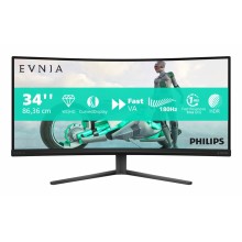 Monitor Philips Evnia 34M2C3500L/00 86,4 cm (34") 3440 x 1440 Pixeles Wide Quad HD LCD Negro