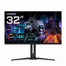 Monitor GIGABYTE Monitor de juegos OLED AORUS FO32U2 de 32--- - 3840 x 2160 (UHD), 240Hz, 0.03ms, KVM, 250 cd/m2, FreeSync Premi