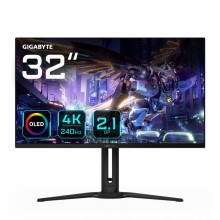 Monitor GIGABYTE Monitor de juegos OLED AORUS FO32U2P de 32--- - 3840 x 2160 (UHD), 240Hz, 0.03ms, 250 cd/m2, KVM, FreeSync Prem