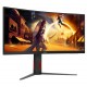 AOC G4 CU34G4Z pantalla para PC 86,4 cm (34") 3440 x 1440 Pixeles Wide Quad HD LED Negro, Rojo