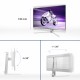 Monitor Philips Evnia 8000 27M2N8500/00 67,3 cm (26.5") 2560 x 1440 Pixeles Quad HD QD-OLED Blanco