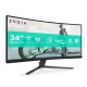 Monitor Philips Evnia 34M2C3500L/00 86,4 cm (34") 3440 x 1440 Pixeles Wide Quad HD LCD Negro
