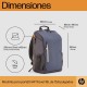 HP Mochila para portátil Travel de 15,6 pulgadas y 18 litros, color gris