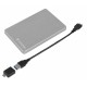 Verbatim Disco duro portátil Store 'n' Go ALU Slim 1 TB Plata
