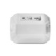 Mars Gaming MSBAXW, Altavoz Bluetooth RGB, Compacto,10W, USB/MicroSD/Radio, Blanco