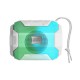 Mars Gaming MSBAXW, Altavoz Bluetooth RGB, Compacto,10W, USB/MicroSD/Radio, Blanco