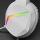 Mars Gaming MH122 Blanco, Cascos Gaming FRGB Over Ear con Micrófono, Sonido HiFi, Cancelación de Sonido, Ultraligeros, PS4 