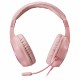 Mars Gaming MH122 Rosa, Cascos Gaming FRGB Over Ear con Micrófono, Sonido HiFi, Cancelación de Sonido, Ultraligeros, PS4 PS