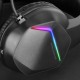 Mars Gaming MH122 Negro, Cascos Gaming FRGB Over Ear con Micrófono, Sonido HiFi, Cancelación de Sonido, Ultraligeros, PS4 P