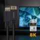 Cable HDMI AISENS V2.1 Ultra Alta Velocidad / HEC 8k@60Hz 48Gbps, A/M-A/M, Negro, 0.5m