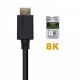 Cable HDMI AISENS V2.1 Ultra Alta Velocidad / HEC 8k@60Hz 48Gbps, A/M-A/M, Negro, 0.5m