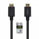 Cable HDMI AISENS V2.1 Ultra Alta Velocidad / HEC 8k@60Hz 48Gbps, A/M-A/M, Negro, 0.5m