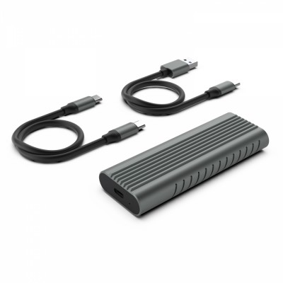 Caja externa para disco duro de estado sólido (SSD) Gris M.2 Ewent EW7025