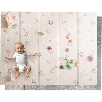 Nuby - Alfombra Bebe Acolchada Plegable Reversible 150x200 cm (Devolución de Amazon)