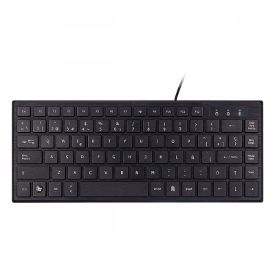 Mini teclado USB UNYKAch KB 302 QWERTY Negro