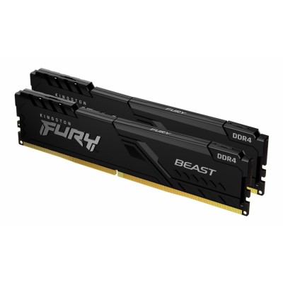 Kingston Technology FURY Beast 16GB 3200MT/s DDR4 CL16 DIMM (Kit de 2) Black