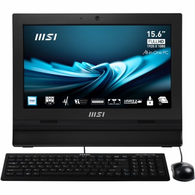 MSI Pro AP162T ADL-042XEU All-in-One PC Intel® N N100 39,6 cm (15.6") 1920 x 1080 Pixeles Pantalla táctil PC todo en uno 8 GB DD