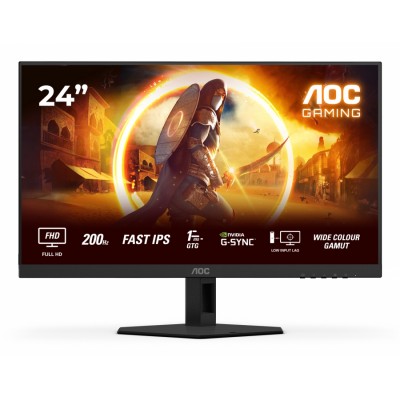 AOC G4 24G4HRE pantalla para PC 60,5 cm (23.8") 1920 x 1080 Pixeles Full HD LED Negro, Rojo