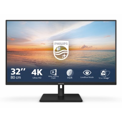Philips 1000 series 32E1N1800LA/00 pantalla para PC 80 cm (31.5") 3840 x 2160 Pixeles 4K Ultra HD LCD Negro