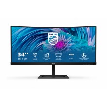 Philips E Line 346E2CUAE/00 pantalla para PC 86,4 cm (34") 3440 x 1440 Pixeles Wide Quad HD+ LCD Negro