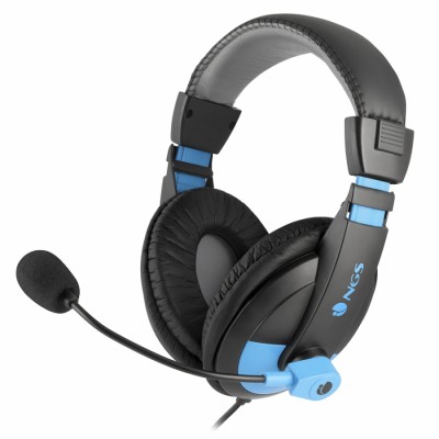 NGS MSX9 Pro Binaural Diadema Negro, Azul auricular con micrófono