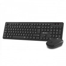 Teclado Ergonómico y ratón Combo Business Slim Silencioso Inalámbrico 2.4G