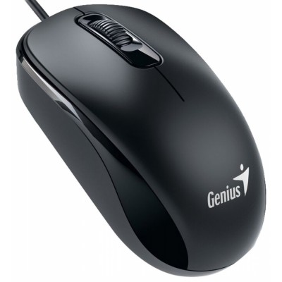 Genius DX-110 USB Óptico 1000DPI Ambidextro Negro ratón