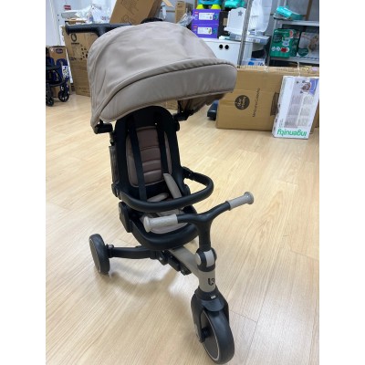 KikkaBoo Triciclo Evolutivo ALUMA 8 en 1, Triciclo Bebé Plegable con Manillar