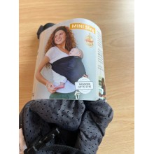 Bandolera Minimonkey Portabebé Ergonómica Transpirable Mochila Portabebé hasta 15kg Grey