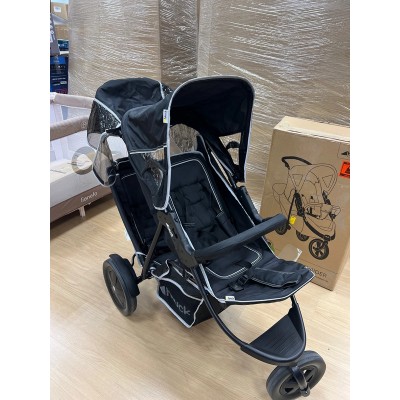 hauck Freerider Carro Gemelar Reclinable, Silla de Paseo Gemelar Plegable