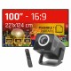 iggual Pack proyector 4K + Lona proyección 100"