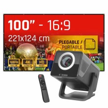 iggual Pack proyector 4K + Lona proyección 100"
