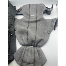 Mochila Porta Bebé Mini, 3D Jersey, Gris Carbón