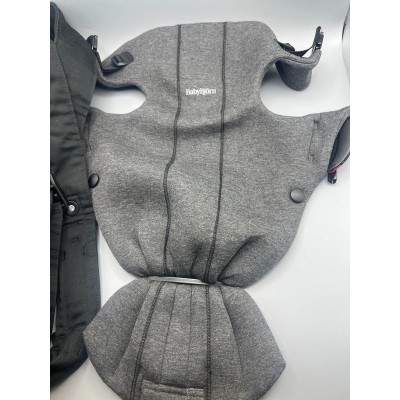 Mochila Porta Bebé Mini, 3D Jersey, Gris Carbón