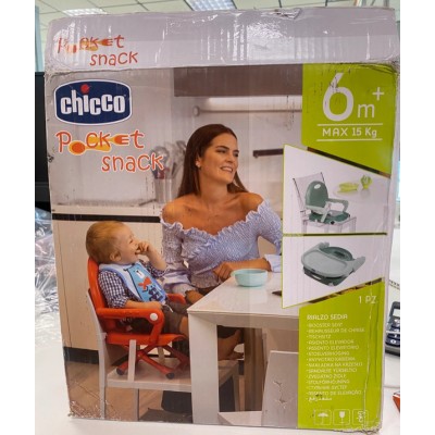 Chicco Pocket Snack Alzador de Silla para Niños para Comer, Apto de 6 Meses hasta 3 Años (15 kg)