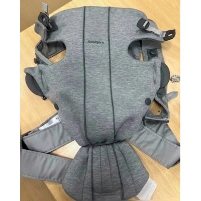 BabyBjörn Portabebés Mini, Tejido 3D, Color Gris Claro