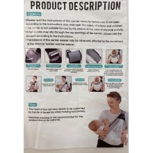 AOOWU Portabebés Portátil, Ergonómico Portátil para Bebés de 6 a 36Meses