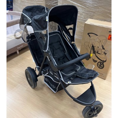 hauck Freerider Carro Gemelar Reclinable, Silla de Paseo Gemelar Plegable
