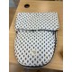 Walking Mum Saco Cuco 2 en 1 Boho Chic, Blanco/Negro