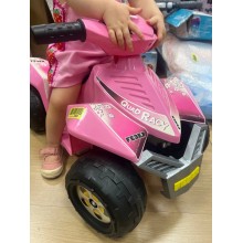 FEBER - Quad Racy Pink 6V, Coche Eléctrico para Niños de 18 Meses