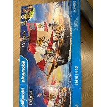 Playmobil Pirates 71418 Barco Pirata, emocionantes Aventuras en Alta mar